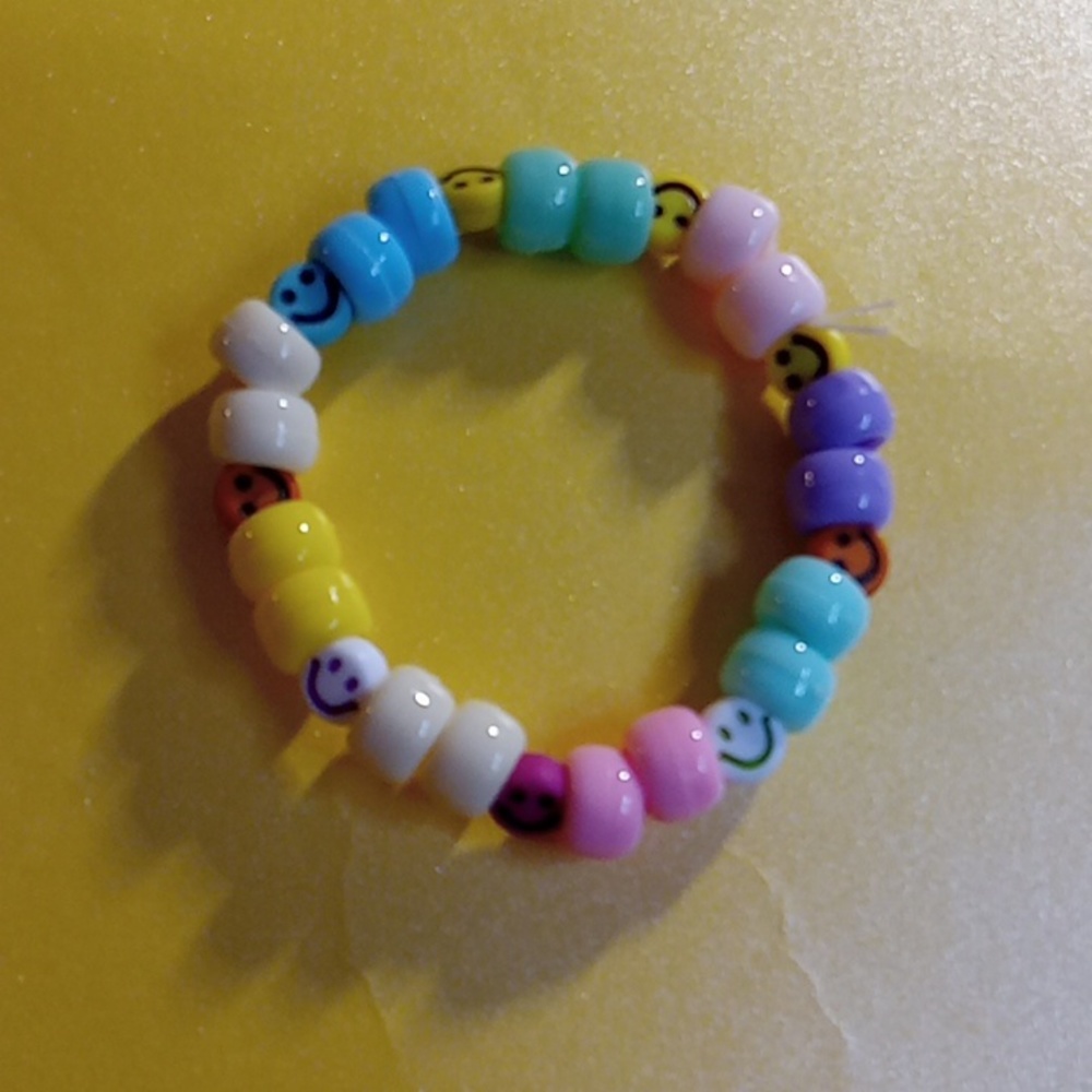 Multi color smiley face